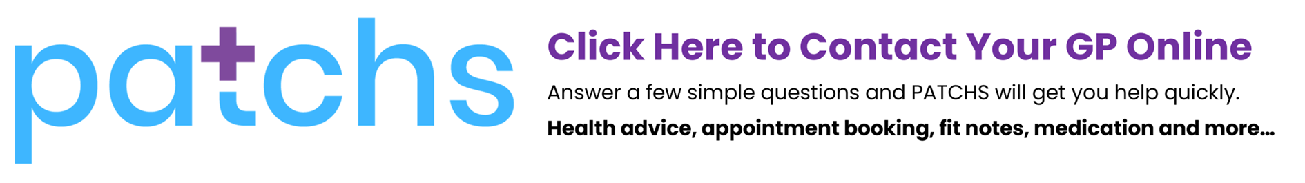 Contact your gp online, submit a new request (patchs)